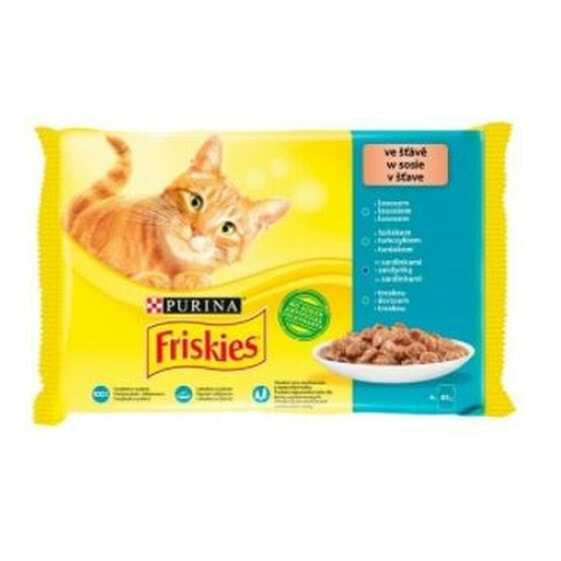 Корм для кошек Purina Mix Лососевый Тунец Треска 4 x 85 грамм