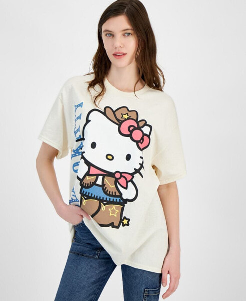 Футболка Love Tribe Hello Kitty в стиле Дикого Запада из хлопка больших размеров