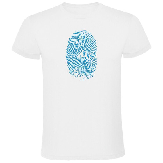 KRUSKIS Mountain Fingerprint short sleeve T-shirt