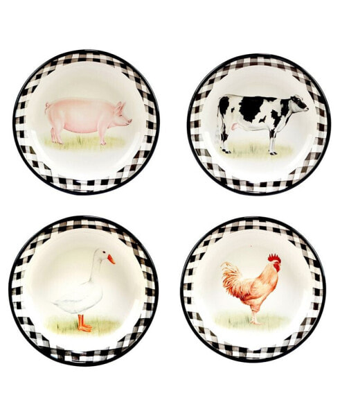 On The Farm Soup Bowl, Set of 4