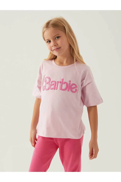 Футболка для малышей RolyPoly Barbie 9-14 лет Пудрово-розовая