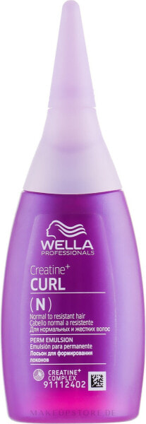 Haaremulsion für lebendige Locken - Wella Professionals Creatine+ Curl (N) Perm Emulsion 75 ml