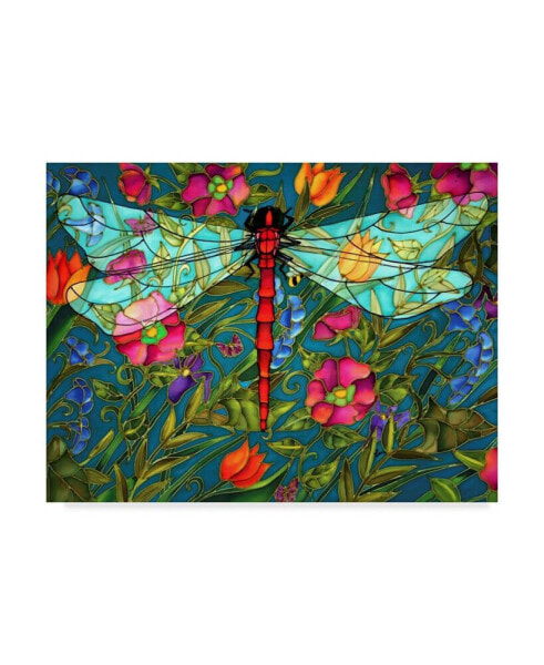 Holly Carr 'Red Dragonfly' Canvas Art - 24" x 32"