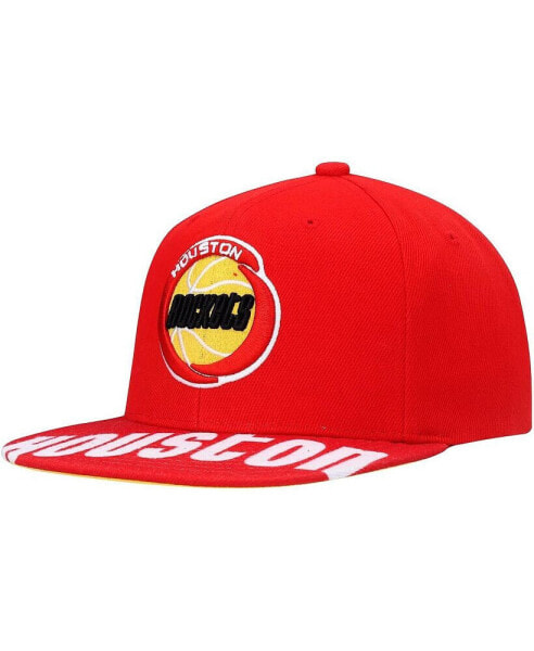 Men's Red Houston Rockets Hardwood Classics Swingman Pop Snapback Hat