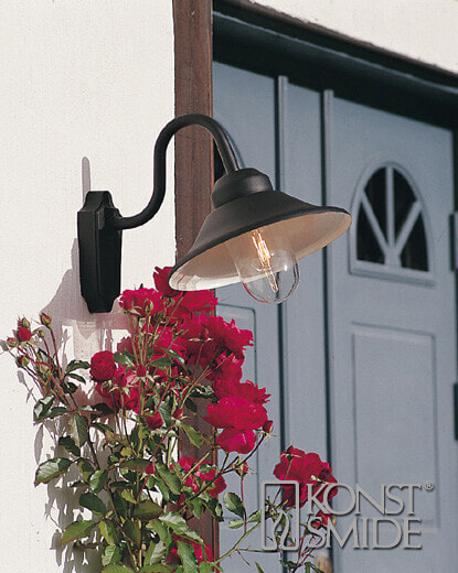 Konstsmide 556-750 - Outdoor wall lighting - Black - Garden - Patio - 1 bulb(s) - Clear - AC