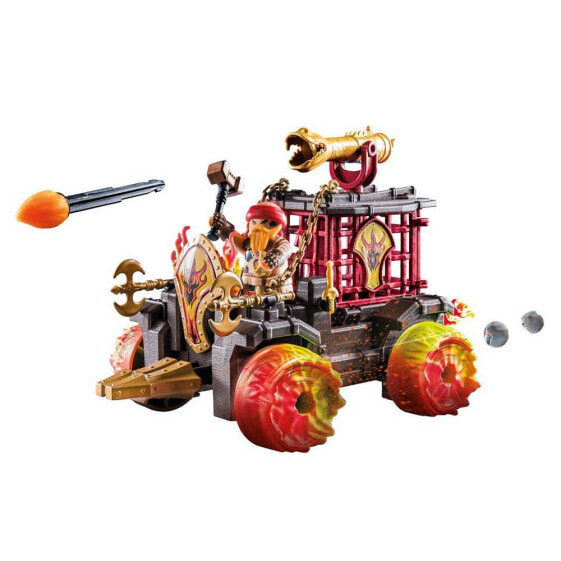 Игрушка конструктор Playmobil Бандиты Burnham на боевом огневом возе Ариете