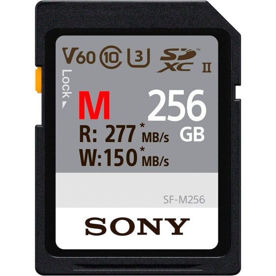 SONY SDXC M Series 256GB UHS-II Class 10 U3 V60 memory card