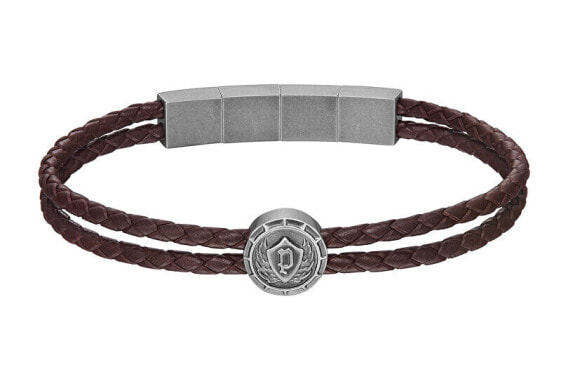 Crest Men´s Double Leather Bracelet PEAGB0023303