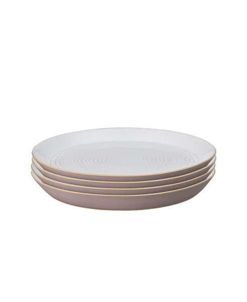 Impression Pink Medium Plate, Set of 4