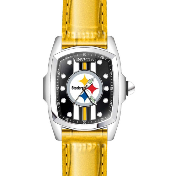 Invicta NFL Pittsburgh Steelers Men's Watch - 47mm. Yellow with Interchangeab...