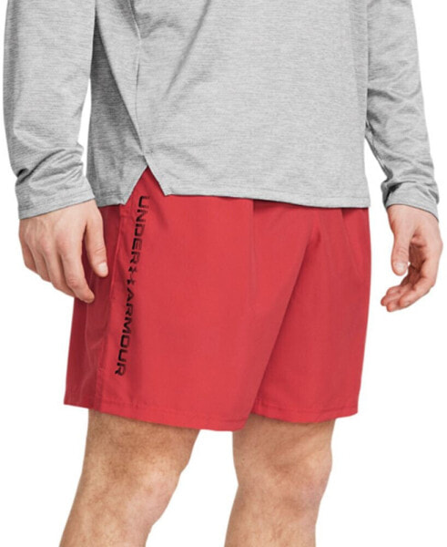 Men's Moisture-Wicking Logo-Print 8-1/4" Tech Shorts