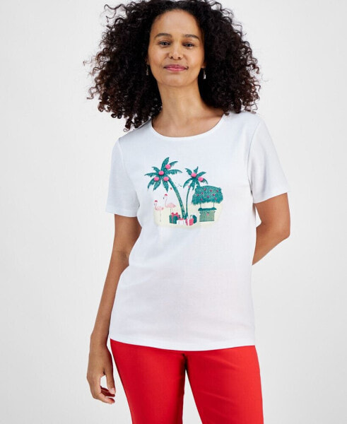 Women's Tiki Christmas Tee, Created for Macy's