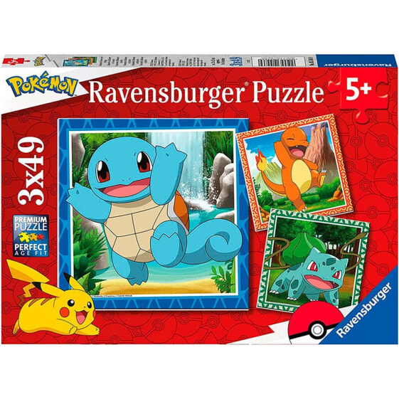 RAVENSBURGER Pokemon 3x49 Pieces Puzzle