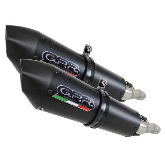 GPR EXHAUST SYSTEMS GPE Anniversary Titanium Double Slip On Muffler Monster 696 08-14 Homologated