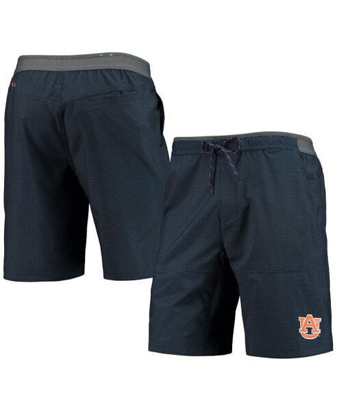 Men's Heathered Navy Auburn Tigers Twisted Creek Omni-Shield Shorts