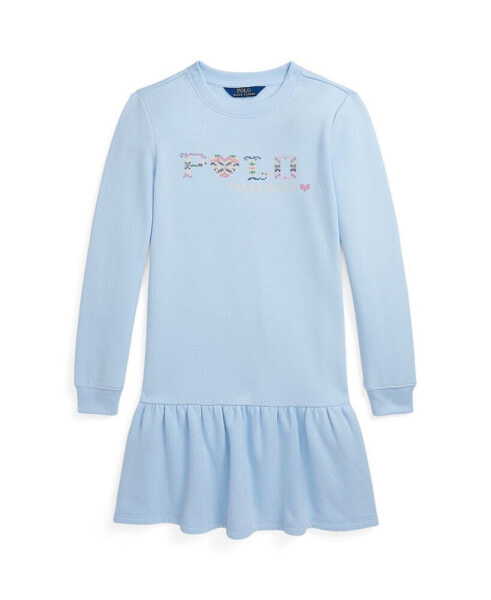 Big Girls Fair Isle Logo Fleece Dress