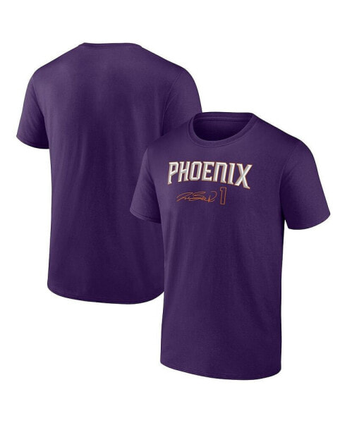 Men's Devin Booker Purple Phoenix Suns Name and Number T-shirt