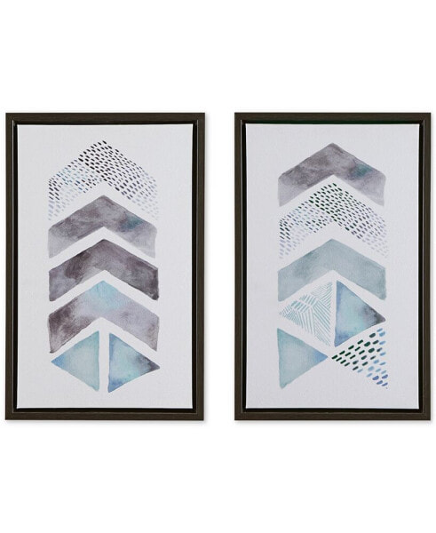 Urban Habitat This and That Way 2-Pc. Framed Gel-Coated Canvas Print Set