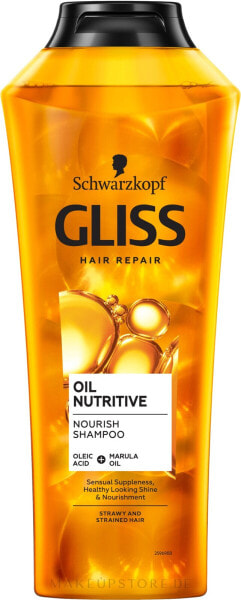 Reparierendes Shampoo für strohiges, splissanfälliges Haar - Gliss Kur Oil Nutritive Shampoo 400 ml