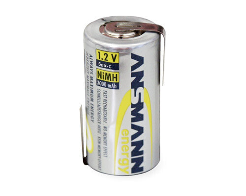 Аккумуляторная батарея ANSMANN® maxE 3000mAh - никель-металлгидридная (NiMH) - 1.2 В - 1 шт - 3000 мАч - Многоцветная - 22.5 мм.