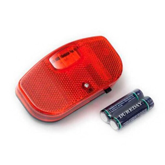 Фонарь задний велосипедный LED BONIN 3, красный, на багажник, от AA-батареек