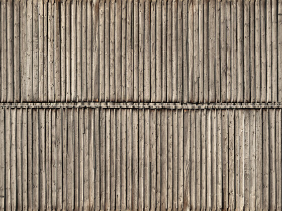 NOCH 3D Cardboard Sheet “Timber Wall” - HO (1:87) - Grey