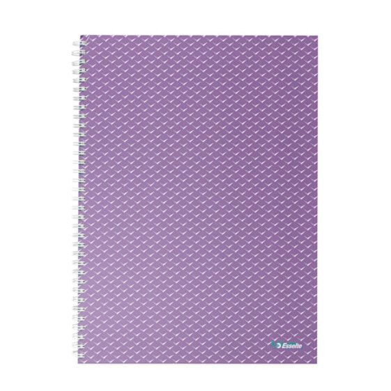ESSELTE Wiro Cardboard Covers Color Breeze A4 Striped Pattern Notebook