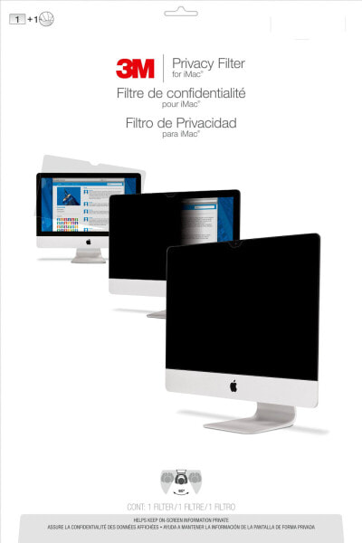 3M PFMAP002 - Monitor - Frameless display privacy filter - Black - Anti-glare,Privacy - LCD - 16:9