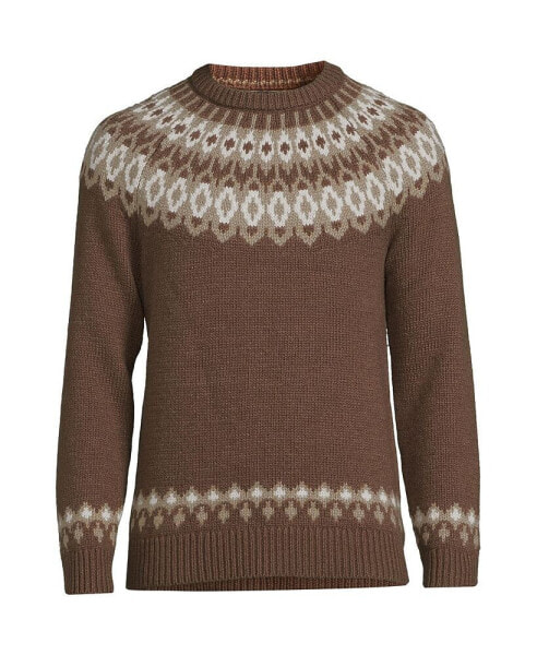 Big & Tall Fairisle Yoke Crewneck