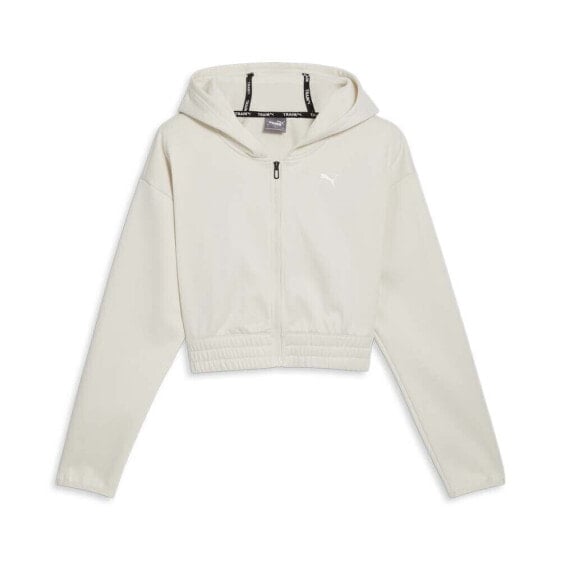 Puma Strong FullZip Hoodie Womens White Casual Outerwear 52503687