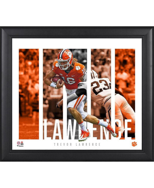 Trevor Lawrence Clemson Tigers Framed 15" x 17" Player Panel Collage