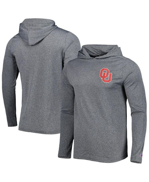 Men's Champion Gray Oklahoma Sooners Hoodie Long Sleeve T-shirt