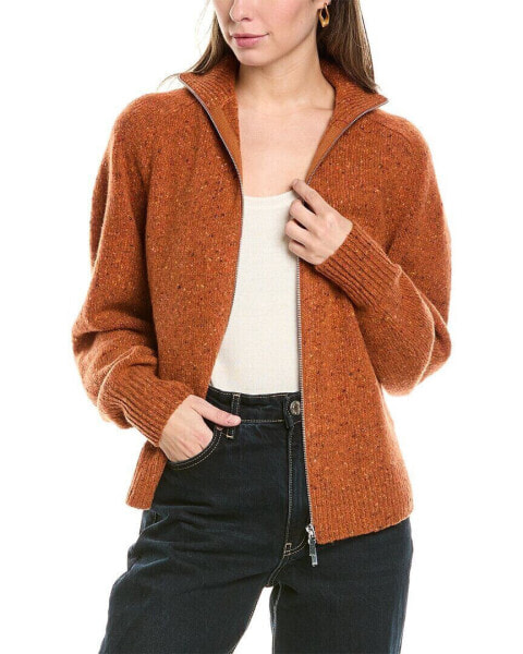 Lafayette 148 New York Turtleneck Bomber Sweater Women's