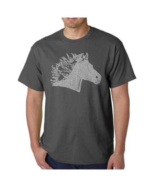 Men's Word Art - Horse Mane T-Shirt