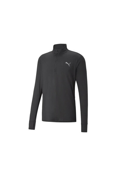 Футболка PUMA Run Favorite 1/4 Zip M Мужская Спортивная Футболка 52315301 Черная