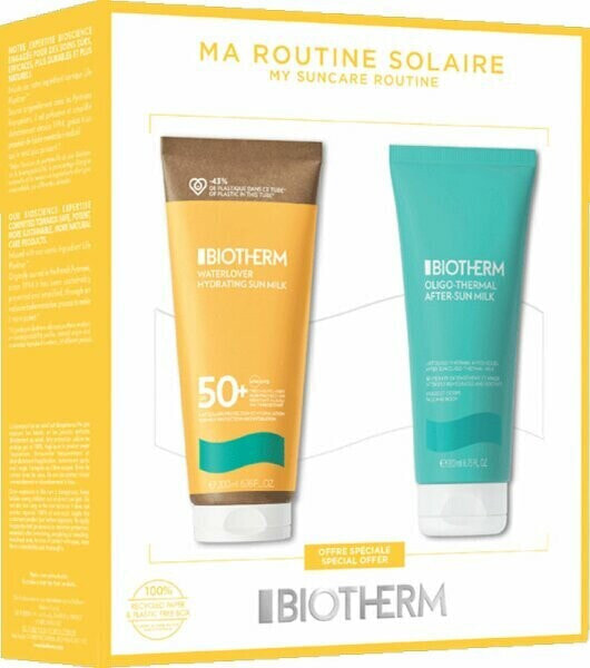 Biotherm Waterlover Summer Set SPF 50+ Набор: Солнцезащитное молочко для тела 200 мл + Восстанавливающее молочко для кожи после загара 200 мл