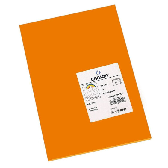 Картон для детей IRIS A3 оранжевый 185 г (50 шт)