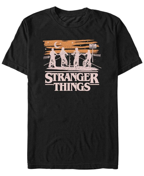 Stranger Things Men's Night Silhouettes Short Sleeve T-Shirt