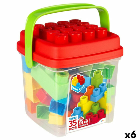 Конструктор COLOR BLOCK Construction set Color Block Basic Bucket 35 Pieces.