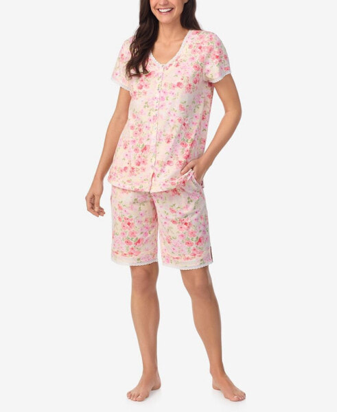 Women's Cap Sleeve Bermuda PJ Set