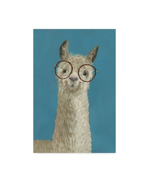 Victoria Borges Llama Specs III Canvas Art - 37" x 49"