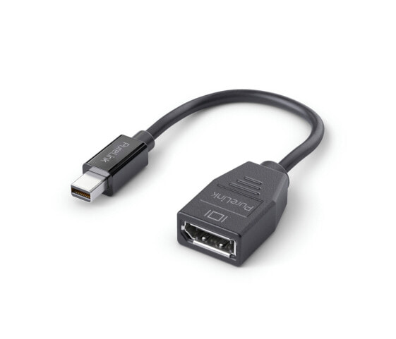 PureLink IS161, 0.1 m, Mini DisplayPort, DisplayPort, Male, Female, Straight