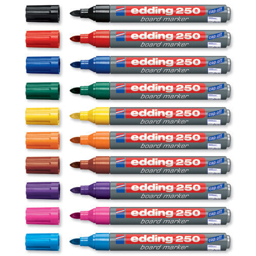 EDDING 250 - 10 pc(s) - Red - Grey - Multicolour - Aluminium - 1.5 mm - 3 mm