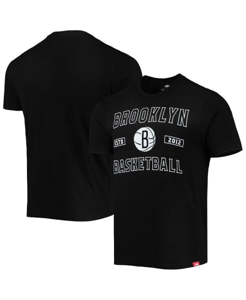Футболка мужская Sportiqe Brooklyn Nets черная из трикотажа