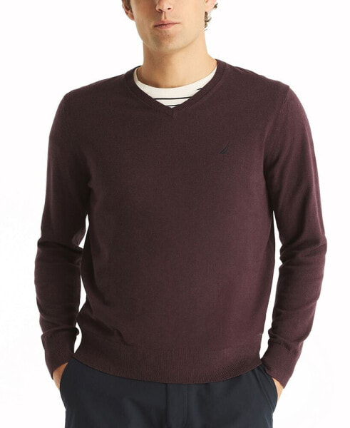 Men's Navtech Classic-Fit Solid V-Neck Sweater