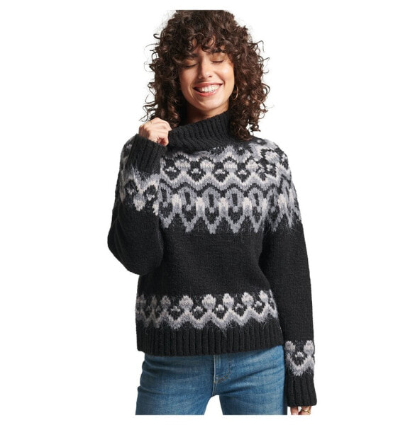 SUPERDRY Vintage Slouchy Fairisle Knit