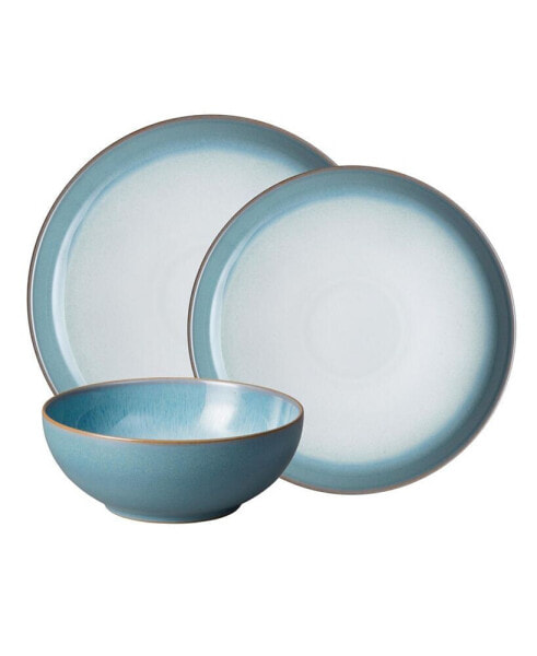 Azure Haze 12 Piece Dinnerware Set, Service for 4