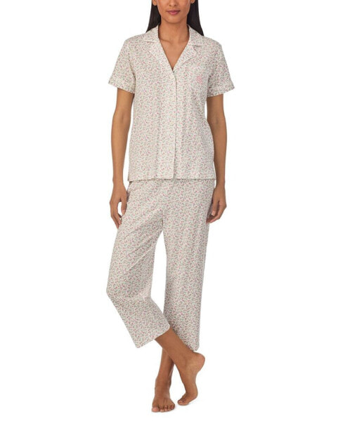 Women's 2-Pc. Printed Capri Pajamas Set