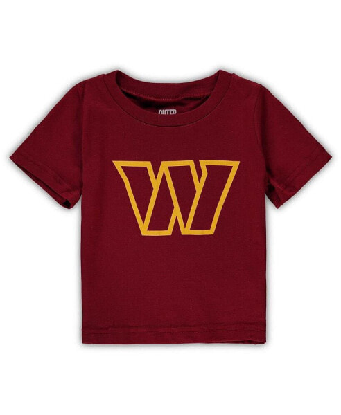 Infant Boys and Girls Burgundy Washington Commanders Team Logo T-shirt