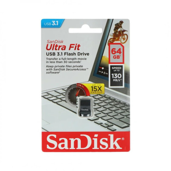 SanDisk Ultra Fit - memeory USB 3.1 Pendrive 64GB